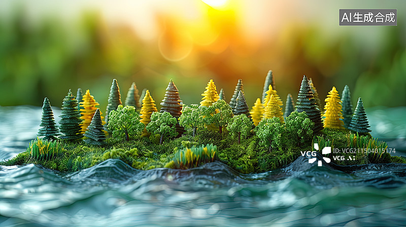 【AI数字艺术】绿色低碳创新城市图片素材