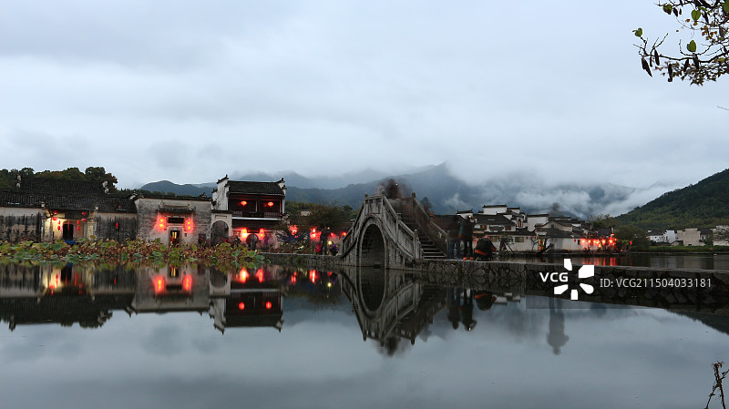 安魂黄山宏村图片素材