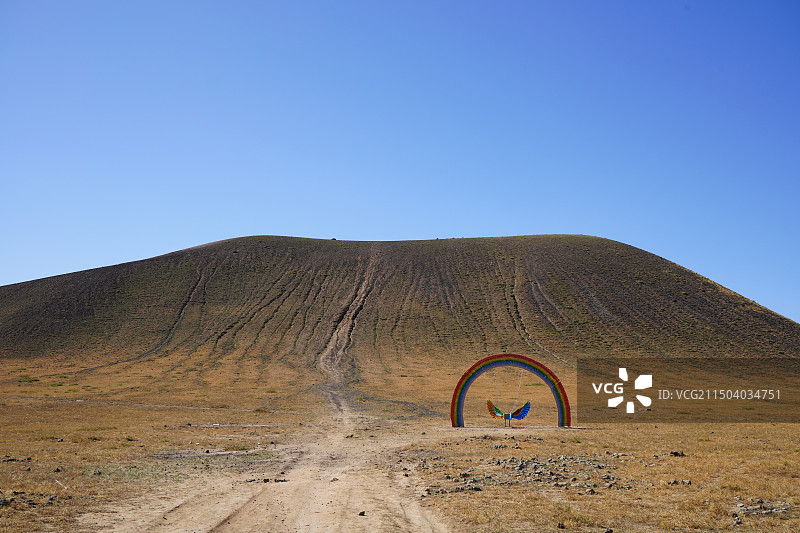 内蒙火山口图片素材