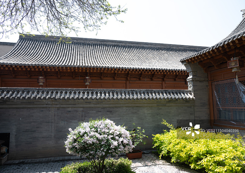 甘肃临夏八坊十三巷河州民居房屋院落砖雕建筑图片素材