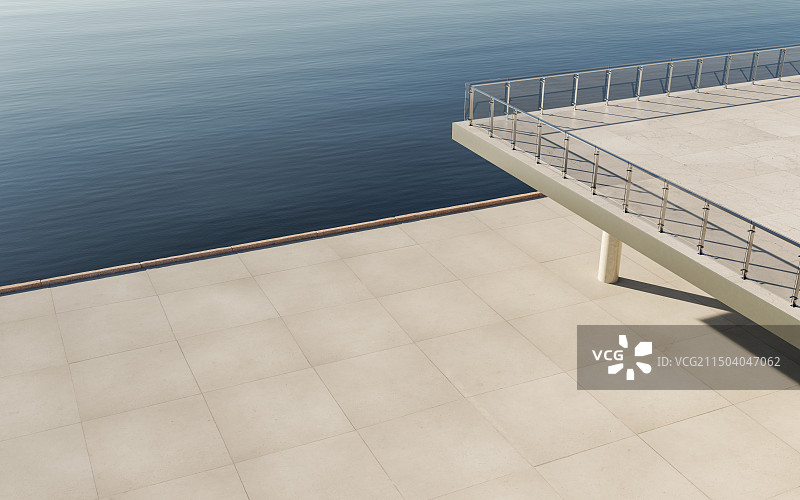 海边_大理石地面_阳台图片素材