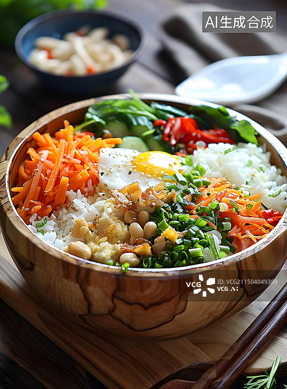【AI数字艺术】韩式拌饭的AI图片图片素材