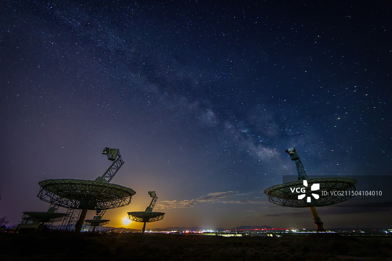 德令哈之夜图片素材