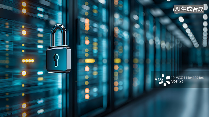 【AI数字艺术】科技概念背景图，信息安全，保密，网络安全图片素材