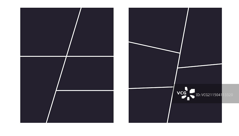 网格拼贴相框模板图片素材