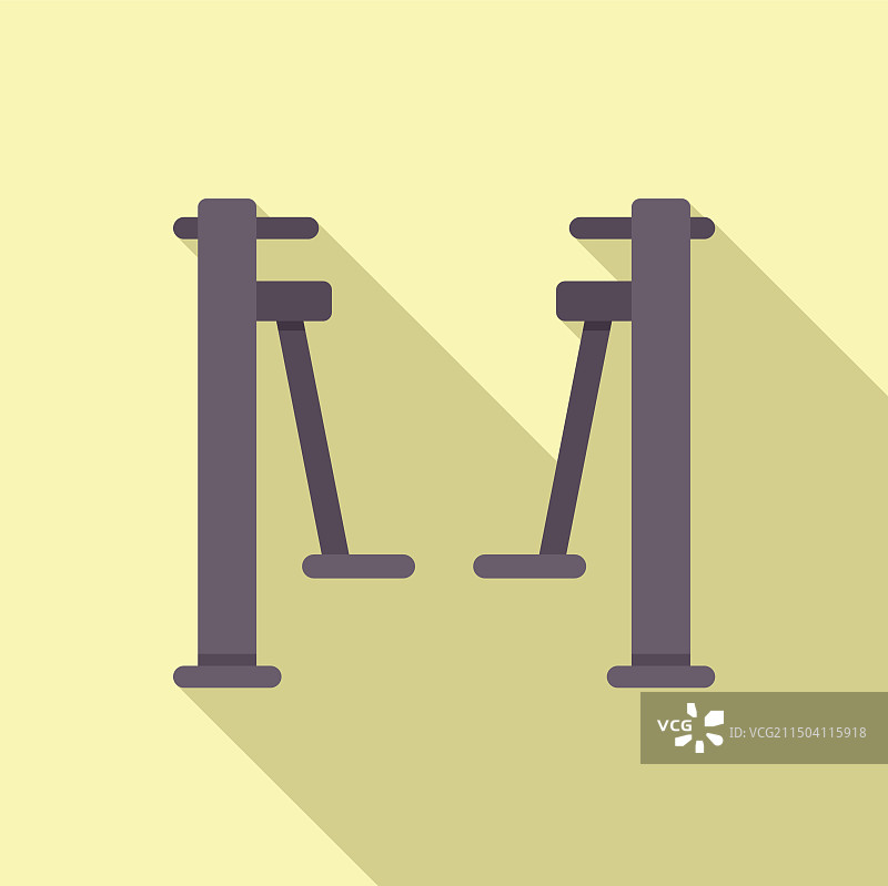 扁平风格双杠图标图片素材