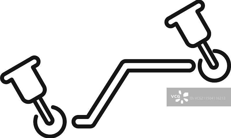 涨跌图表轮廓图标图片素材