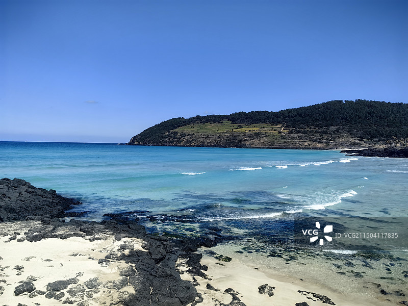 济州岛咸德海水浴场图片素材