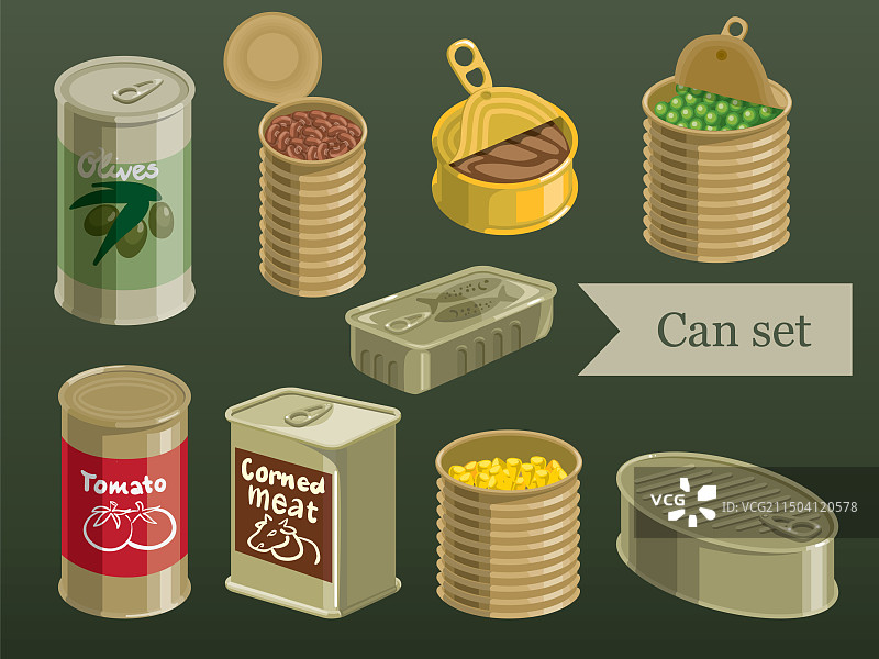 罐头合集图片素材