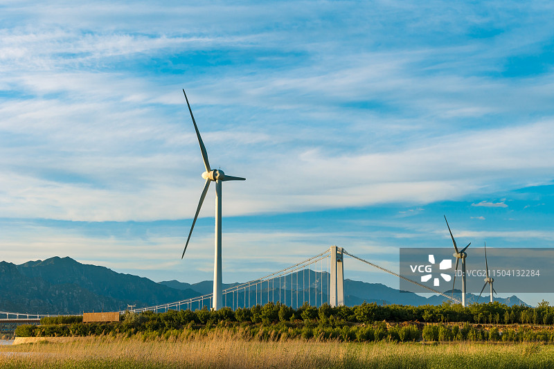 风力发电清洁能源图片素材