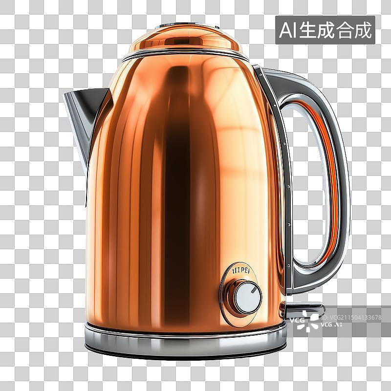【AI数字艺术】金属水壶免抠元素图片素材