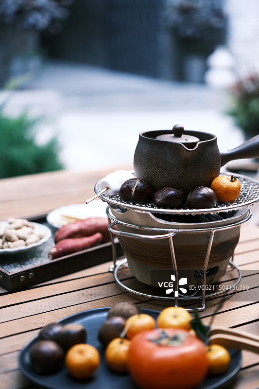 围炉煮茶图片素材