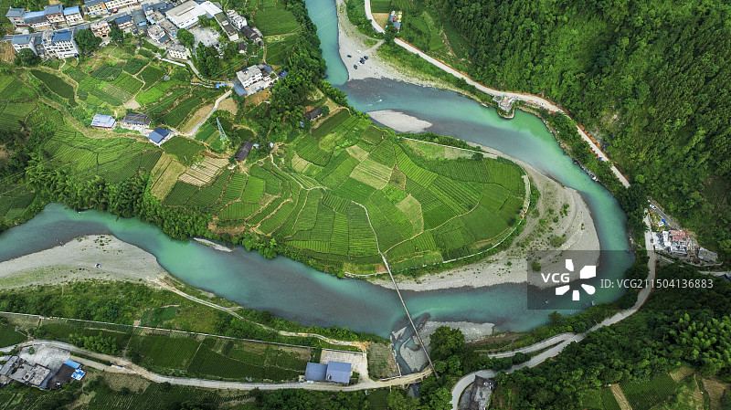 湖北恩施咸丰县黄金洞景区麻柳溪图片素材