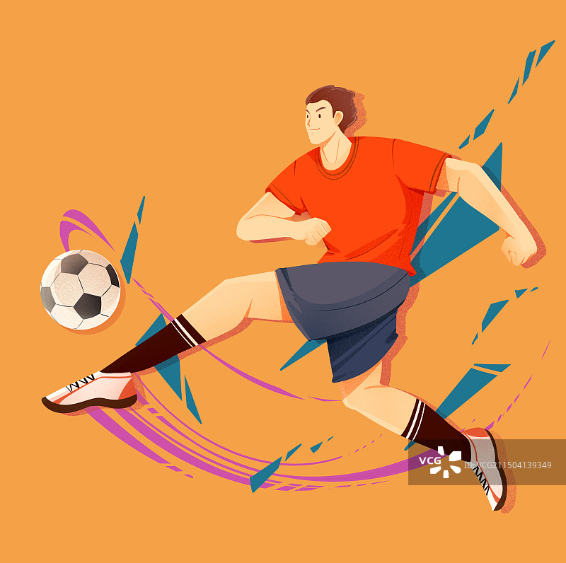 足球，体育竞技，插画图片素材