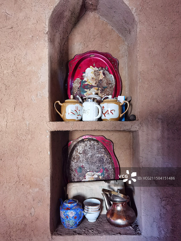 新疆维吾尔族特色家居老物件图片素材