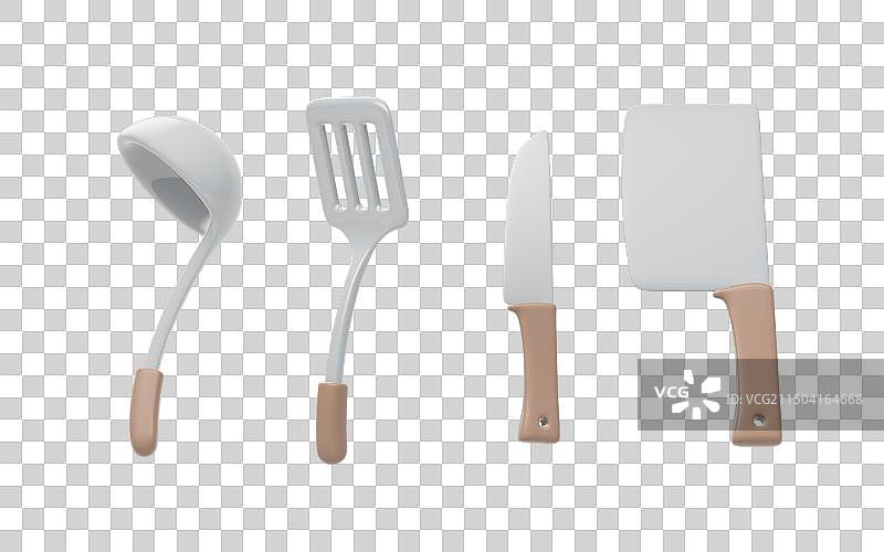 卡通风格厨具三维渲染图片素材