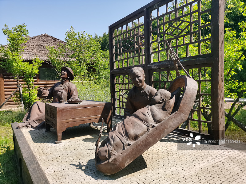 呼伦贝尔中国达斡尔民族园图片素材