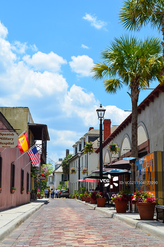 佛罗里达圣奥古斯丁古城风光图片素材