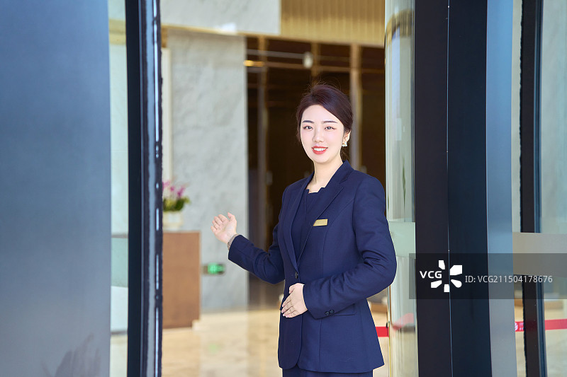 商务迎宾服务图片素材