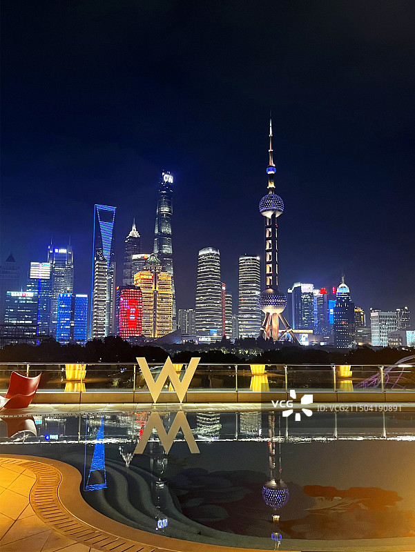 W酒店远眺风景图片素材