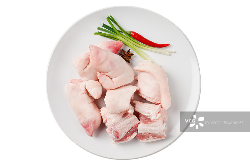 新鲜猪蹄图片素材