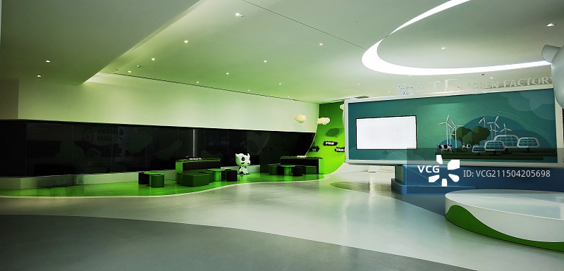 伊利乳都科技示范园系列之展厅内部景观（内蒙古呼和浩特市）图片素材