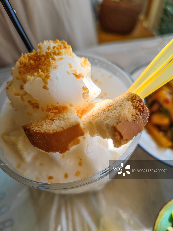 椰奶冰沙图片素材