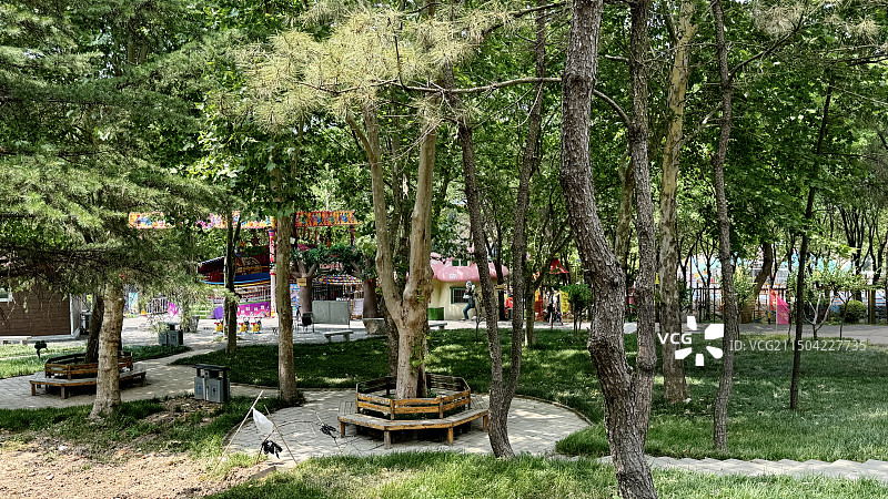 潍坊安丘青云山民俗游乐园图片素材