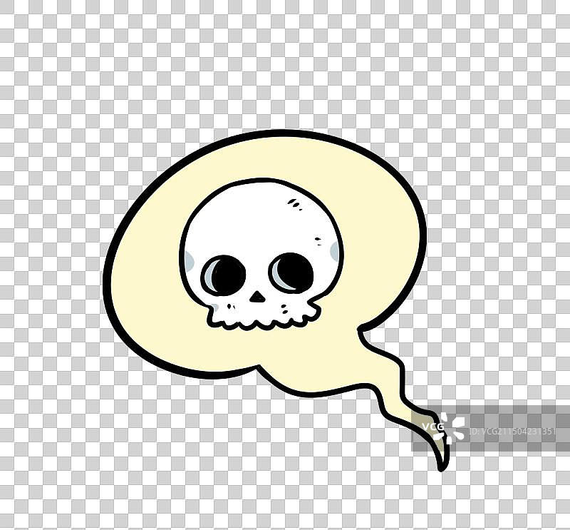 骷髅标志手绘元素图片素材