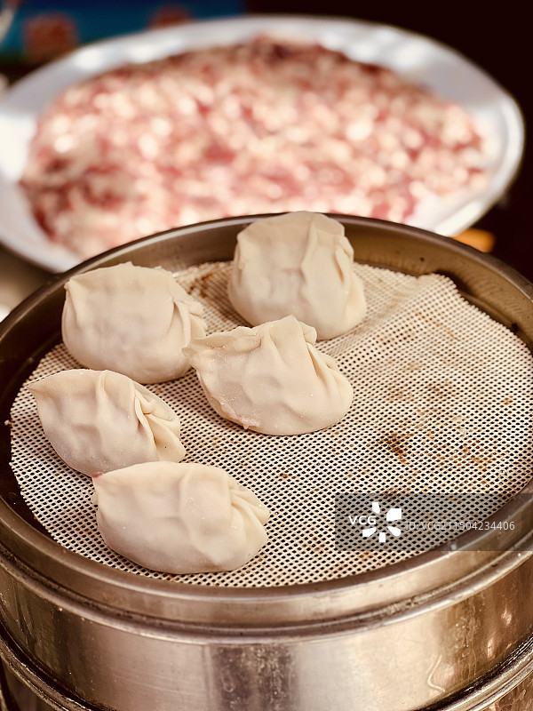 喀什旅游之美食美味：薄皮包子图片素材