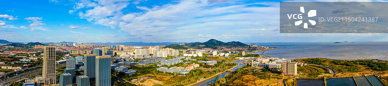 青岛蓝谷城市风光图片素材