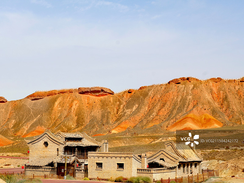 张掖市临泽县丹霞口文旅小镇景区图片素材