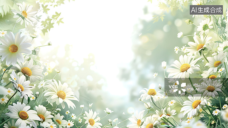 【AI数字艺术】白色鲜花花朵花瓣图片素材