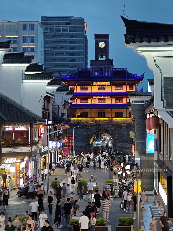 浙江宁波鼓楼图片素材