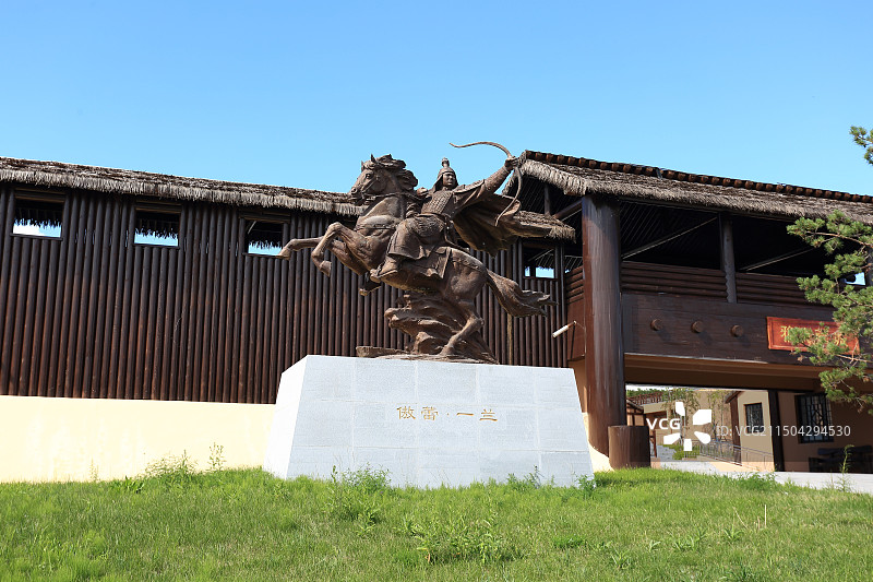 呼伦贝尔中国达斡尔民族园图片素材
