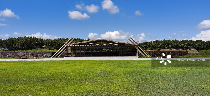 呼伦贝尔中国达斡尔民族园图片素材