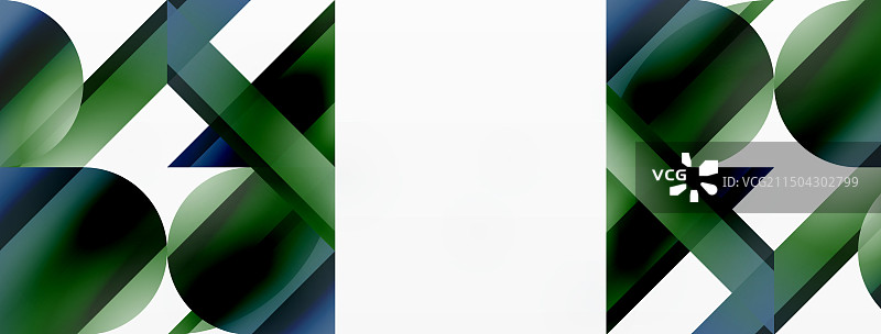 生动的渐变三角形和圆形在白色图片素材