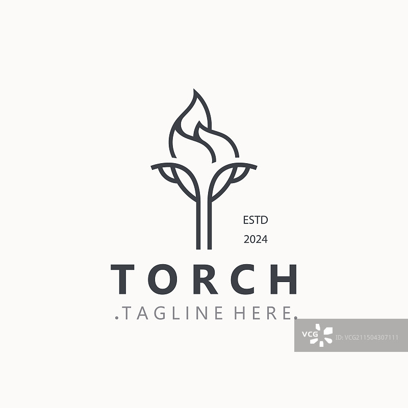 奥运火焰现代设计的火炬logo图形图片素材