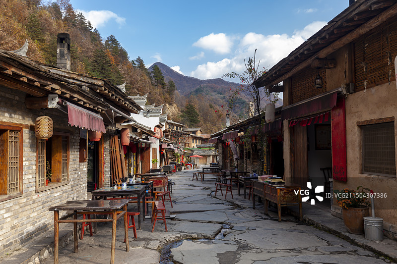 商洛终南山寨景区图片素材