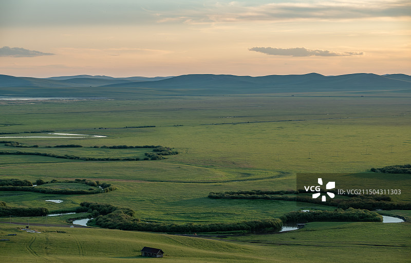 锡林郭勒东乌旗乌拉盖大草原图片素材