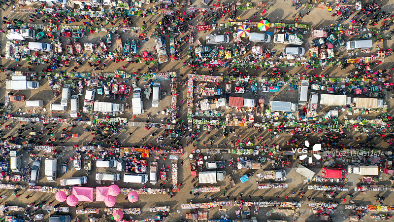 青岛即墨温泉镇皋虞大集图片素材