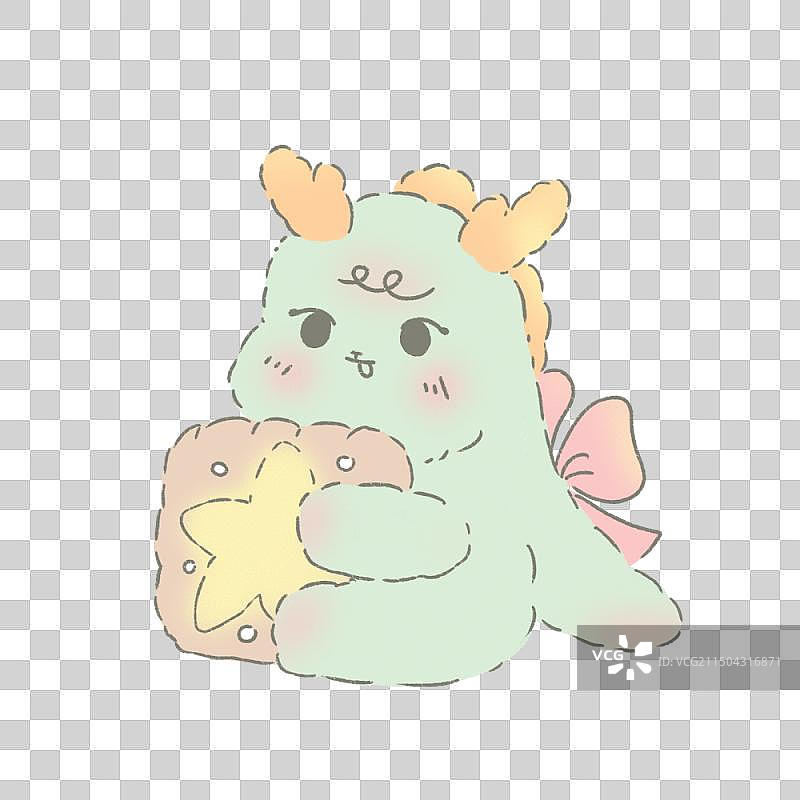 卡通奶龙曲奇画画素材图片素材