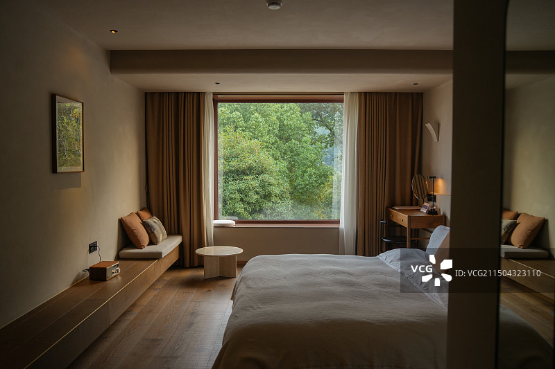 杭州 满觉陇 新中式 日式 民宿图片素材