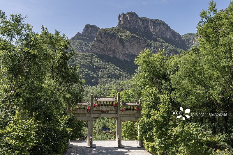 石家庄平山县天桂山风景名胜区图片素材