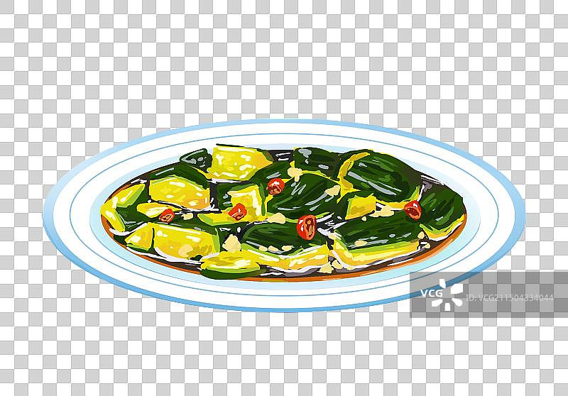 手绘食物拍黄瓜免抠元素图片素材