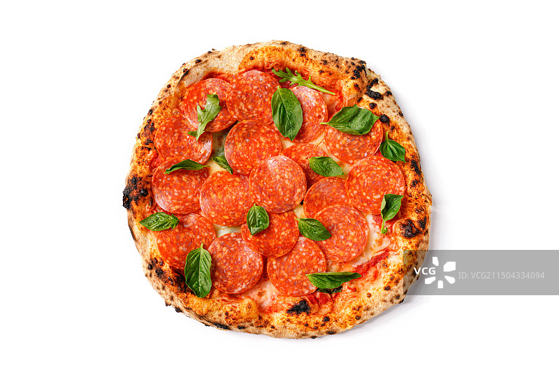 萨拉米披萨图片素材