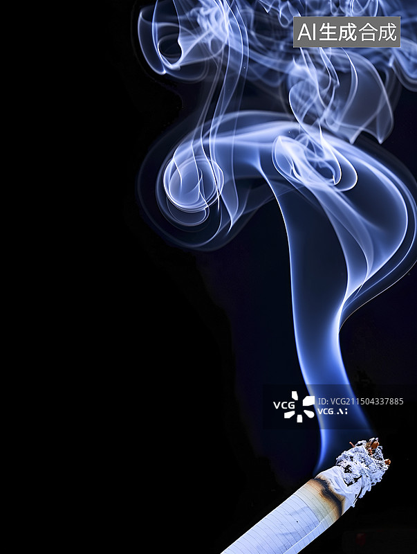 【AI数字艺术】禁烟插画海报图片素材