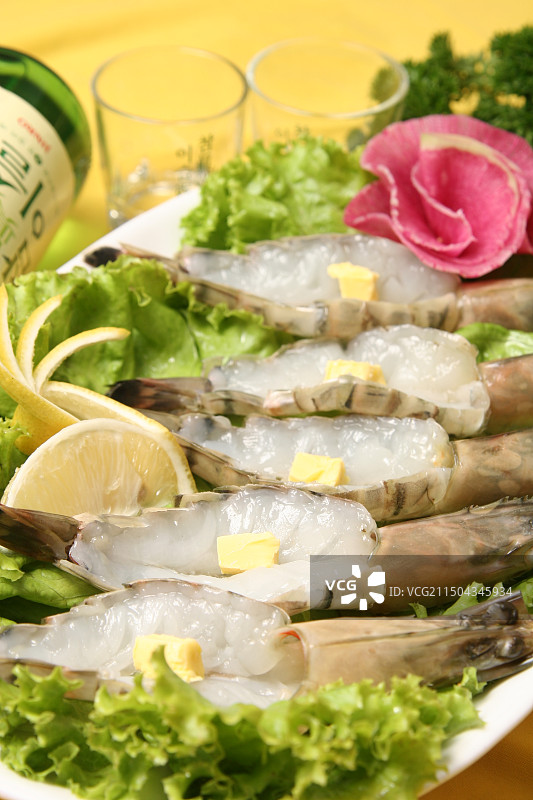 芝士烤大虾图片素材