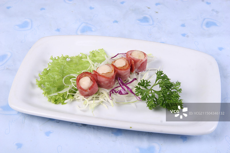 培根扇贝图片素材