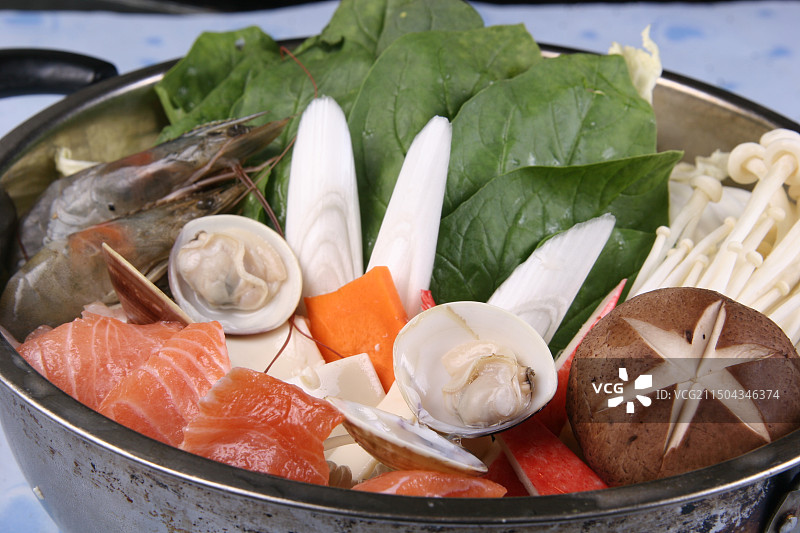 海鲜什锦火锅图片素材
